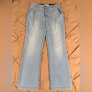 Women's Casual Denim Blue Trousers